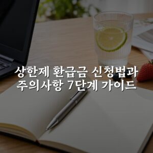 상한제 환급금 신청법과 주의사항 7단계 가이드