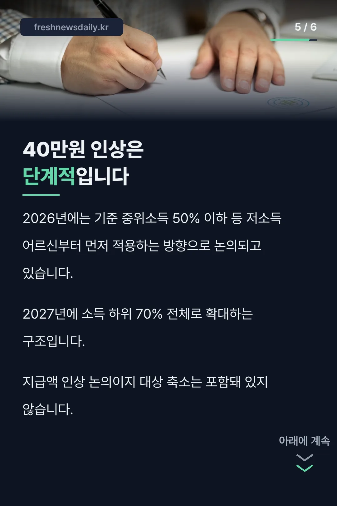 40만원 인상 단계