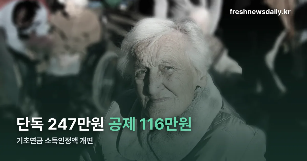 기초연금 소득인정액 개편 정리 썸네일