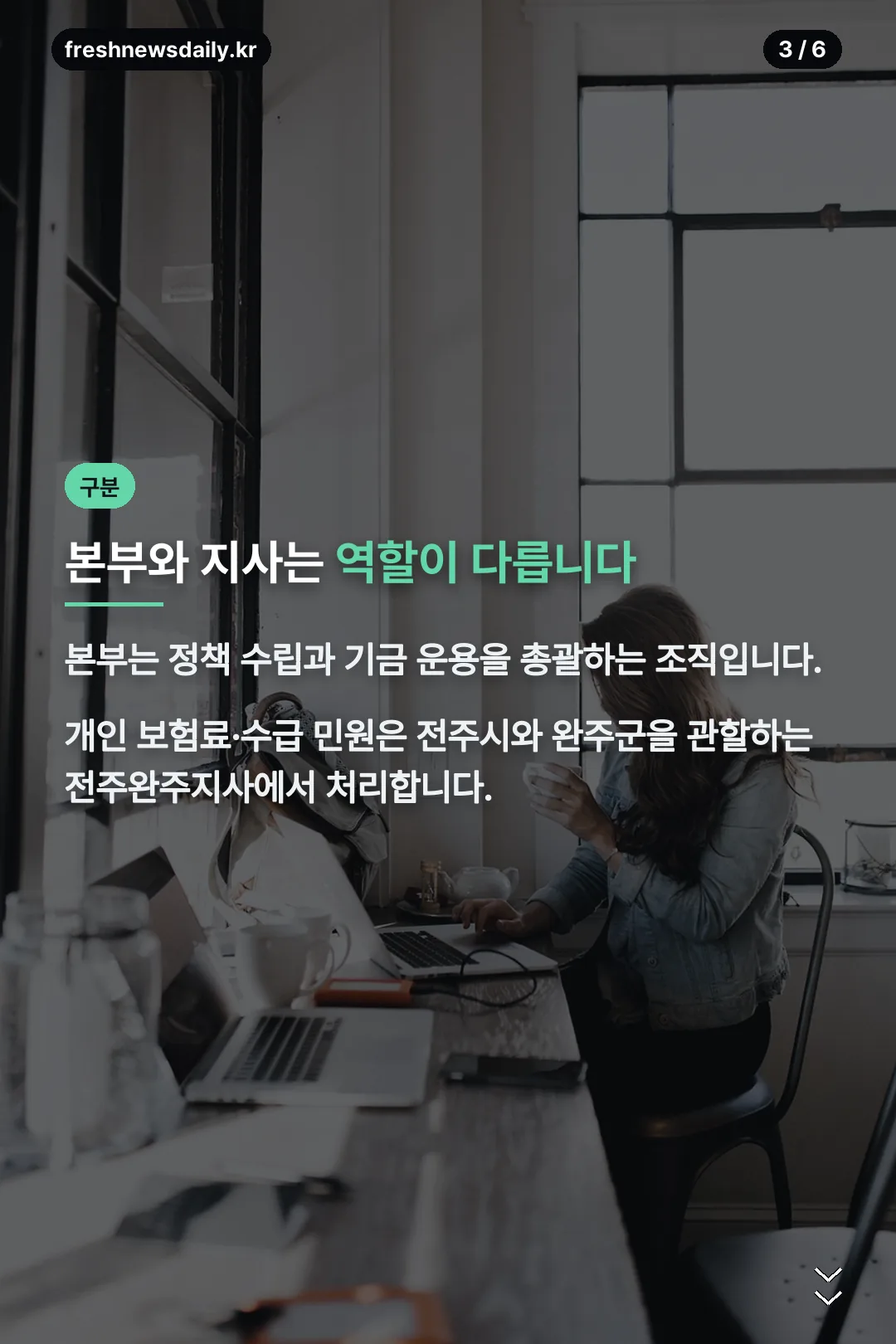 본부와 지사 역할 구분